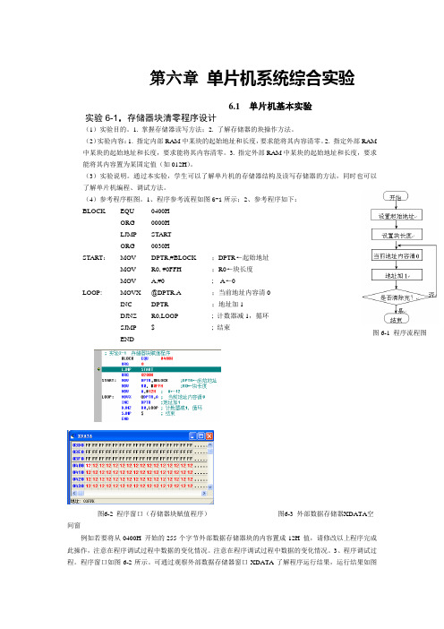 第六章 单片机系统综合实验