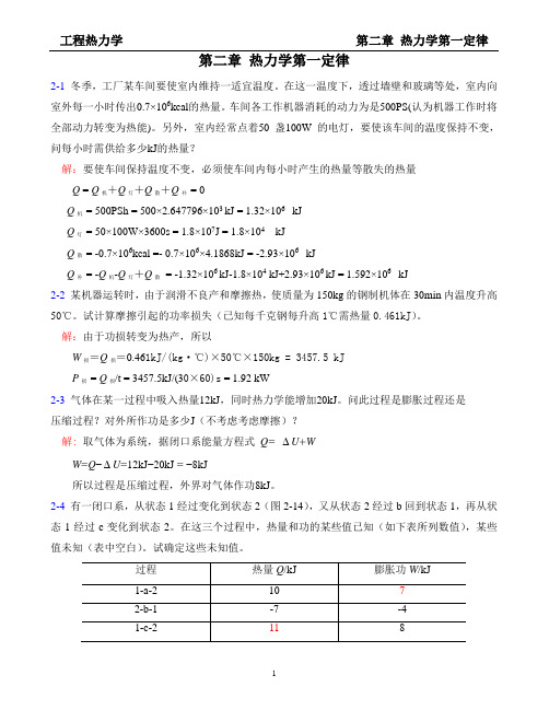 第二章 热力学第一定律