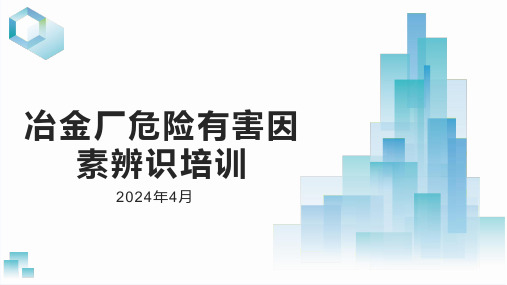 冶金厂危险有害因素辨识培训PPT