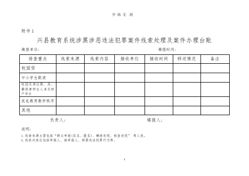 扫黑除恶台账表(2020年整理).pptx