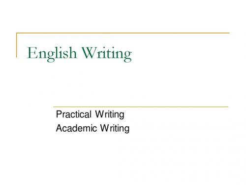 English Writing