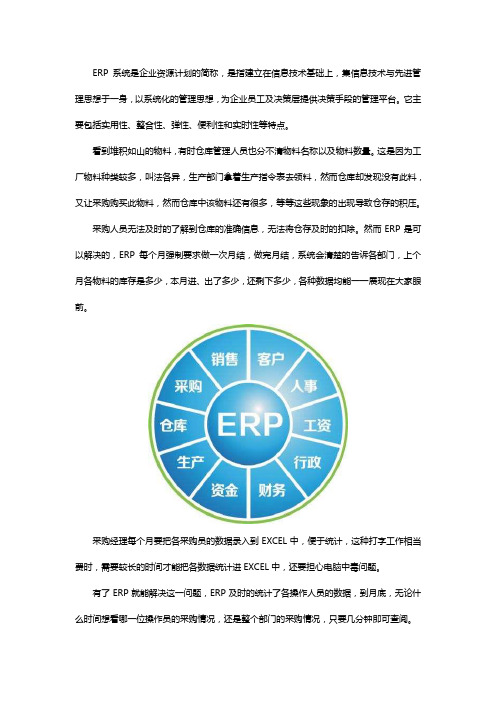 erp企业资源计划系统功能模块介绍