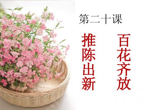 百花齐放 推陈出新