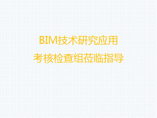 研究中心项目BIM技术应用情况汇报