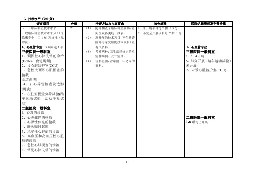 2019青海省三级综合医院评审细则