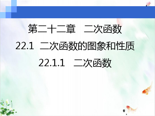 人教版九级上册数学..二次函数经典课件