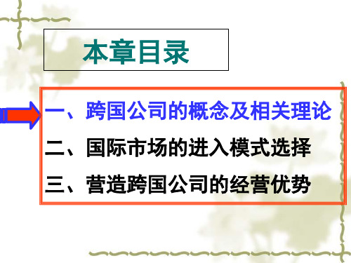 企业跨国经营战略教材2