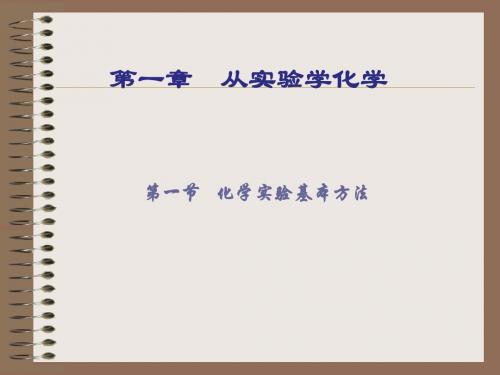 高一化学化学实验安全