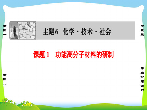 2021年人教选修二高中化学化学与技术主题6化学技术社会104ppt