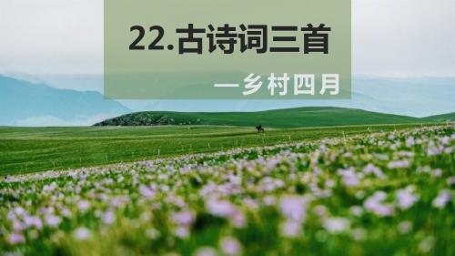 人教版四下_22.古诗词三首 乡村四月【优质课件】.pptx.pptx