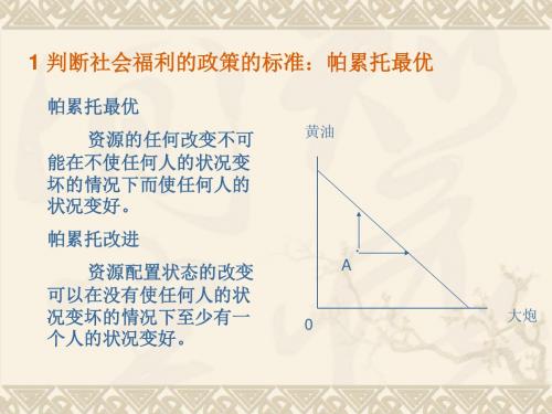 微观经济学福利经济学