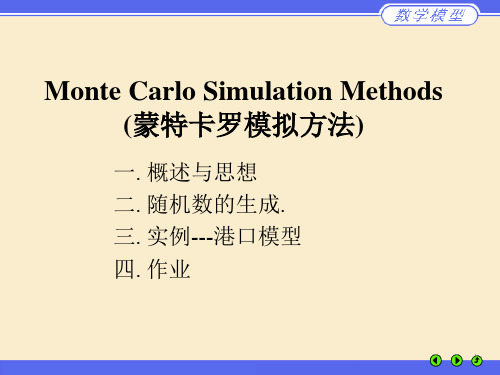 Monte-Carlo(蒙特卡洛方法)解析