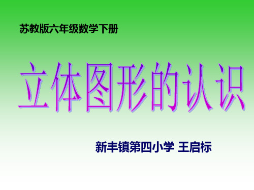 六年级数学下册《立体图形的认识》PPT课件(苏教版)