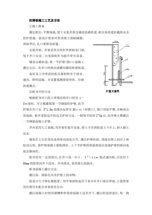 抗滑桩施工工艺及方法