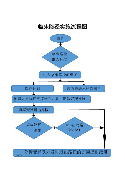 临床路径实施流程图