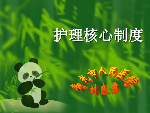 护理核心制度(上)