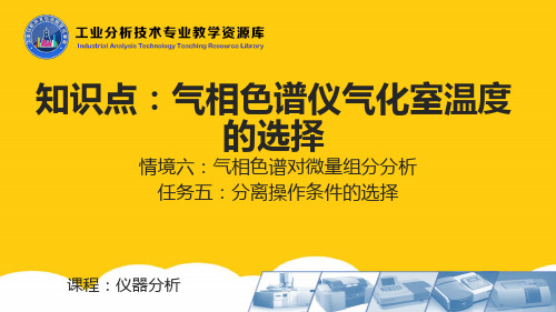 气相色谱仪气化室温度的选择实用PPT文档