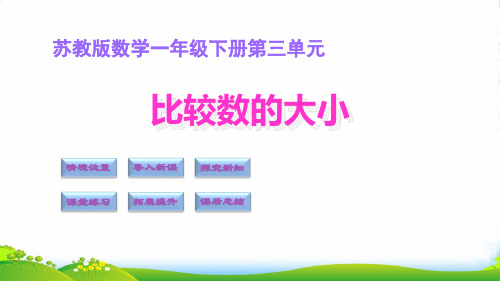 苏教版一年级下册数学课件-3.5比较数的大小 (共12张PPT)