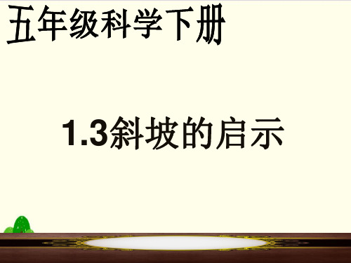 苏教版《斜坡的启示》全文课件1