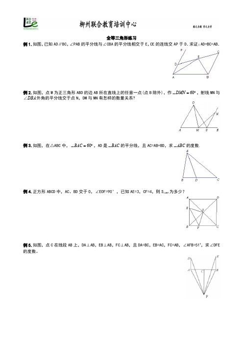 精品 八年级数学上册 全等三角形与轴对称综合练习题