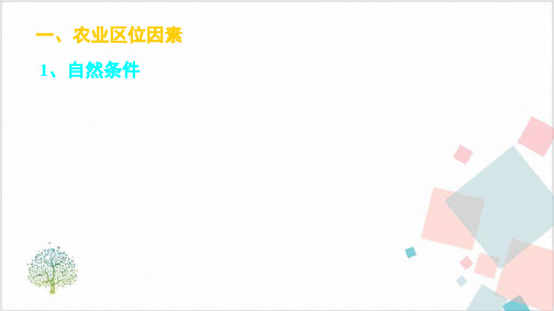 湖南省长郡中学上学期高二地理《 农业区位因素与农业地域类型》