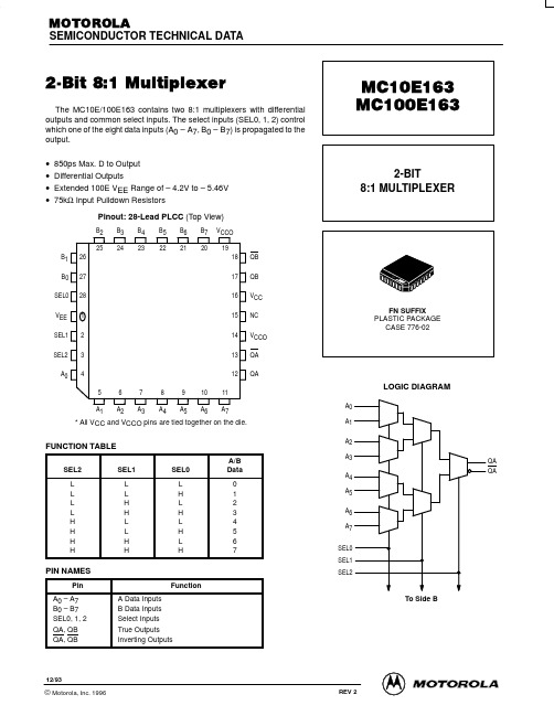 MC100E163中文资料