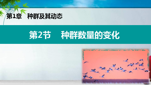 1.2种群数量的变化(人教版高中生物选择性必修2课件2023年修订)