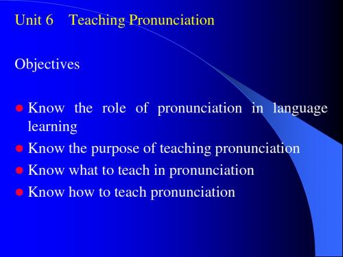 6 Teachingpronunciation