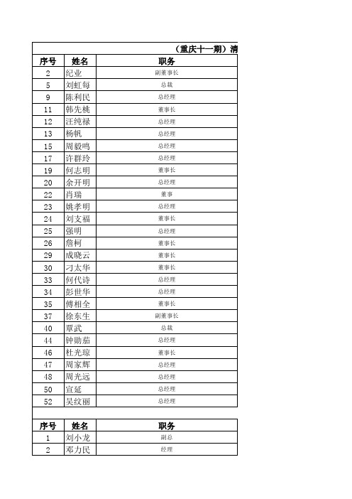 董事长资料