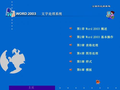 WORD 2003 文字处理系统