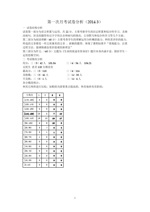 试卷分析