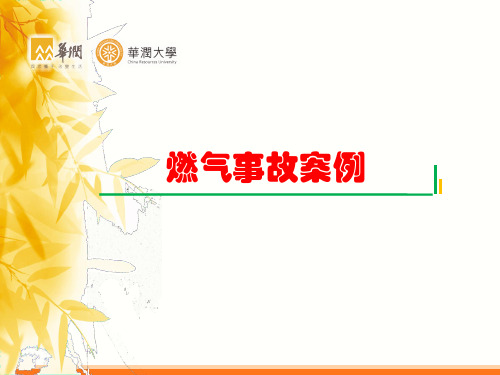 燃气事故案例学习