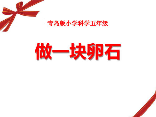 《做一块卵石》PPT