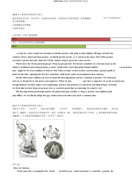 2005-2016历届上海高考英语作文范文