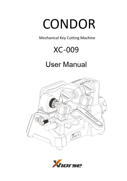 XC-009 Mechanical Key Cutting Machine User Manual