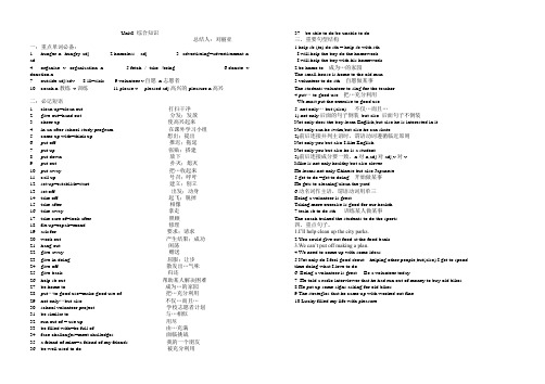 unit8 知识点总结