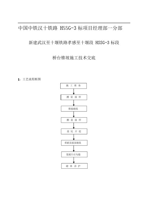 桥台锥坡施工技术交底0001