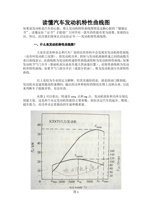 读懂汽车发动机特性曲线图