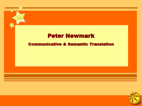 Peter Newmark 彼得·纽马克ppt课件