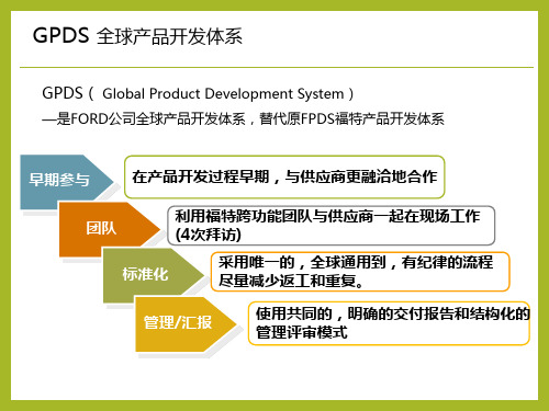 福特GPDS产品开发流程简介