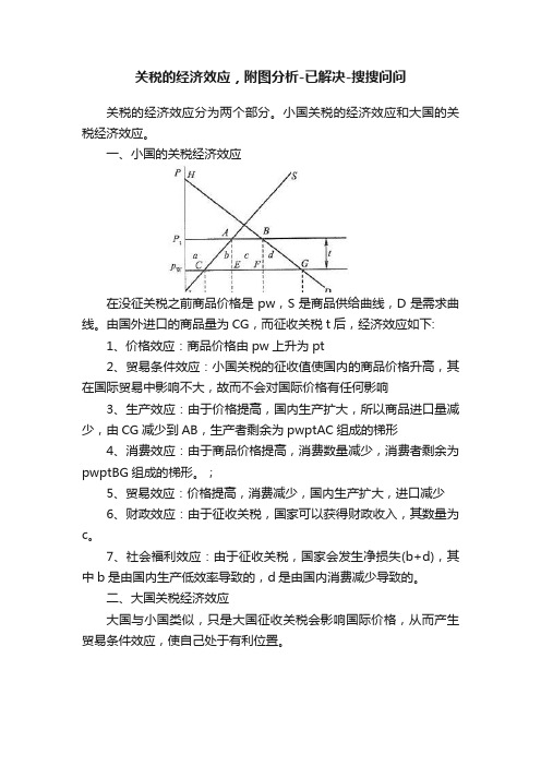 关税的经济效应，附图分析-已解决-搜搜问问