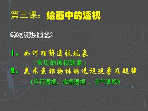 (绘画)第三课:绘画中的透视