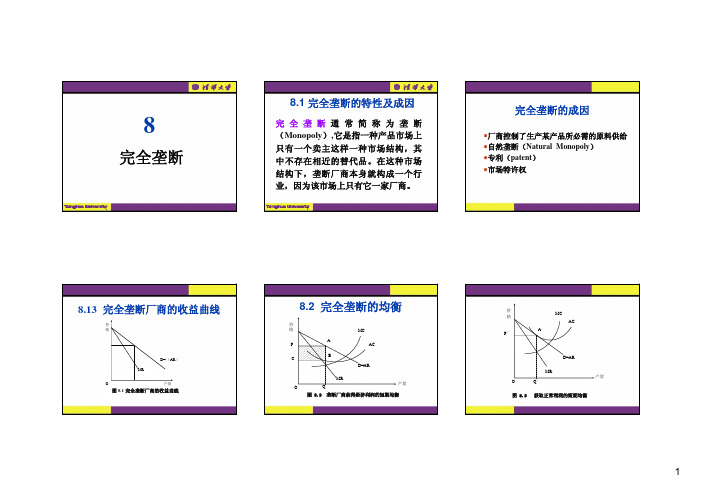 清华大学蔡继明经济学原理讲义第八讲：完全垄断