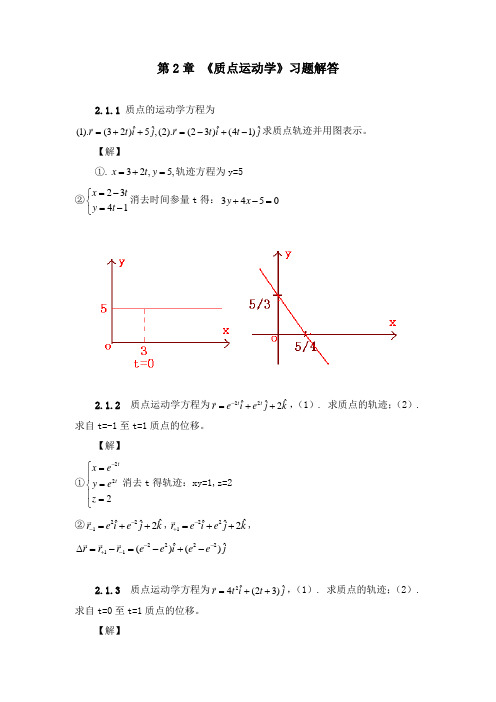 第2章《质点运动学》习题解答