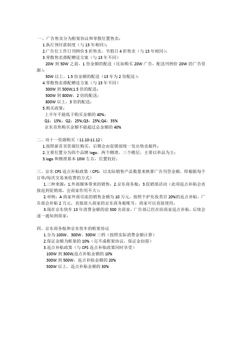 京东2014广告说明