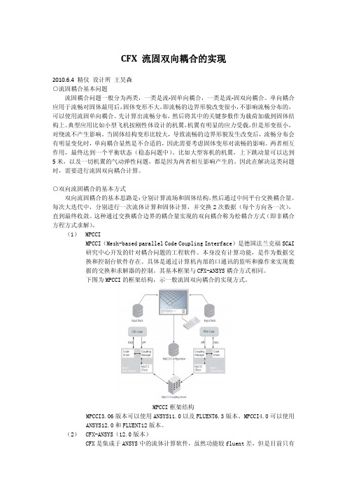 CFX_流固双向耦合的实现