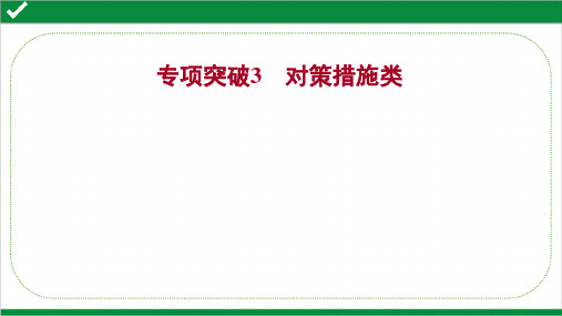 2022年高考地理二轮复习技能培优(五)  专项突破3  对策措施类