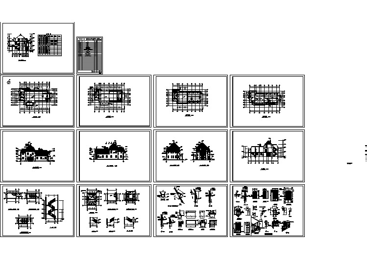 某地医疗会所全套建筑设计CAD施工图