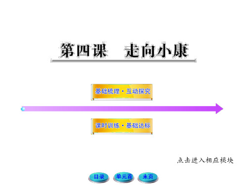 【授课精选】九年级政治全册第4课：走向小康课件 (4)(教科版)