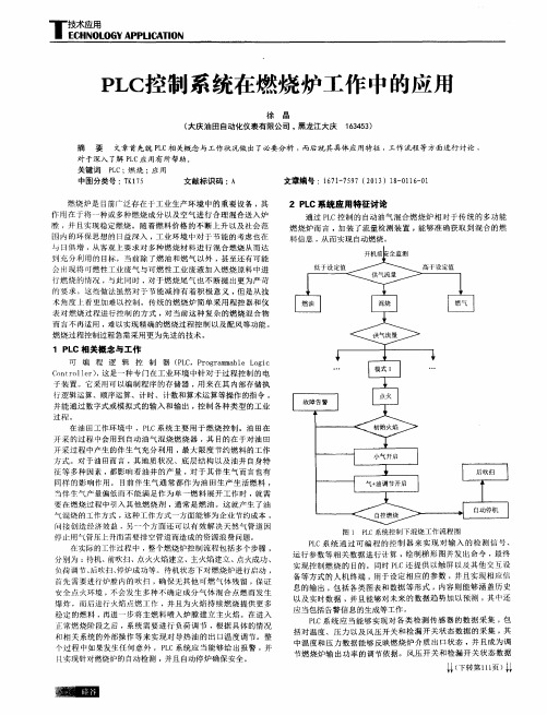 PLC控制系统在燃烧炉工作中的应用